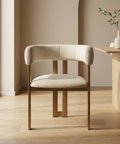 Clarissa Pebble Gold Modern Upholstered Dining Chair-1