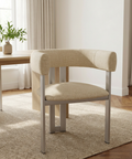 Clarissa Pebble Grey Modern Upholstered Dining Chair -1