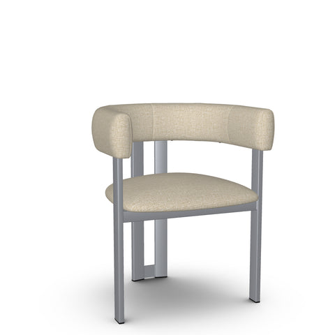 Clarissa Pebble Grey Modern Upholstered Dining Chair -2