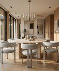 Clarissa Pixel Grey Modern Upholstered Dining Chair
