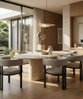 Clarissa Sleet Black Modern Upholstered Dining Chair