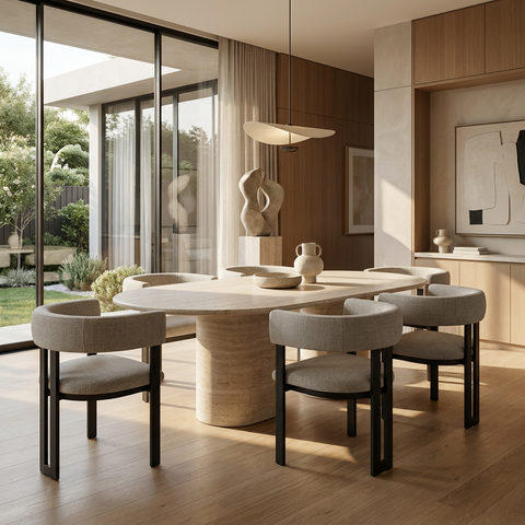 Clarissa Sleet Black Modern Upholstered Dining Chair