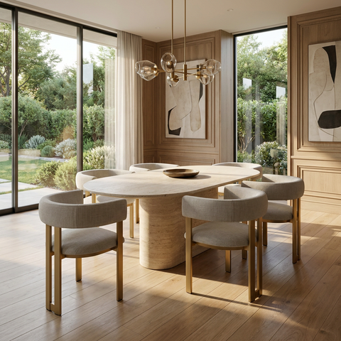 Clarissa Sleet Gold Modern Upholstered Dining Chair