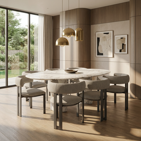 Clarissa Sleet Grey Modern Upholstered Dining Chair