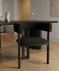 Clarissa Versailles Black Modern Upholstered Dining Chair-1