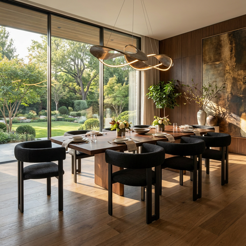 Clarissa Versailles Black Modern Upholstered Dining Chair