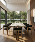 Clarissa Versailles Gold Modern Upholstered Dining Chair