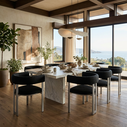 Clarissa Versailles Grey Modern Upholstered Dining Chair 
