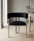 Clarissa Versailles Grey Modern Upholstered Dining Chair -1