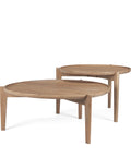 Cleaver Brown Mango Wood Nesting Coffee Tables - Set of 2 Mercana