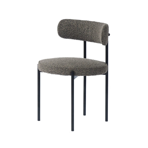 Cleo Brown Modern Upholstered Dining Chair -1