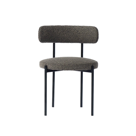 Cleo Brown Modern Upholstered Dining Chair -2