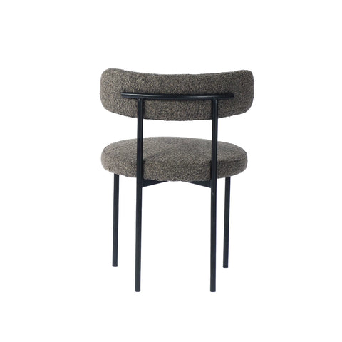 Cleo Brown Modern Upholstered Dining Chair -4