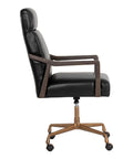 Collin Cortina Black Top Grain Leather Swivel Office Chair-3