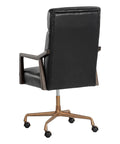 Collin Cortina Black Top Grain Leather Swivel Office Chair-4