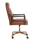 Collin Shalimar Tobacco Top Grain Leather Swivel Office Chair -3