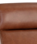 Collin Shalimar Tobacco Top Grain Leather Swivel Office Chair -6