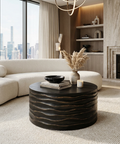 Corey Black Concrete Coffee Table - Sunpan