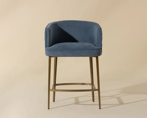 Cornella Iceberg Modern Upholstered Counter Stool-2