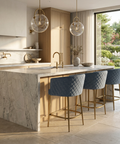 Cornella Iceberg Modern Upholstered Counter Stool