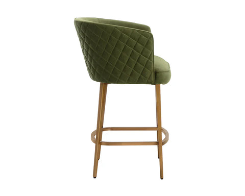 Cornella Olive Modern Upholstered Counter Stool-2