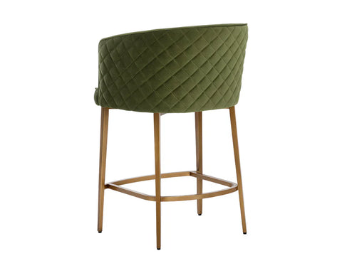 Cornella Olive Modern Upholstered Counter Stool-4