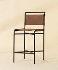 Corrigan Cognac Modern Leather Counter Stool-1