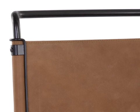 Corrigan Cognac Modern Leather Counter Stool-5