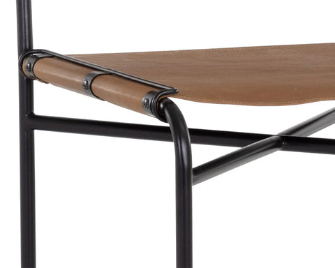 Corrigan Cognac Modern Leather Counter Stool-7