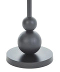 Corrine White Marble and Matte Black End Table-2