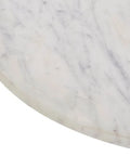 Corrine White Marble and Matte Black End Table-3