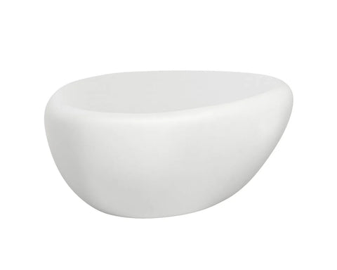 Corvo Small White Concrete Coffee Table - Sunpan