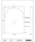 Cove Black Modern Wall Mirror -5