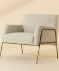 Cybil Cream Fabric Accent Chair -1