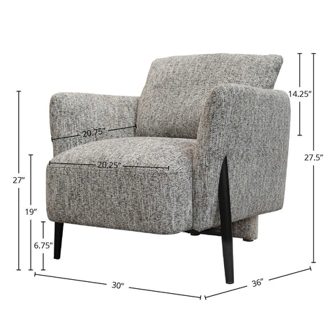 Beaux Granite Tweed - Accent Chair LH