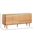 modern oak wood sideboard
