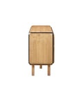 solid oak storage cabinet