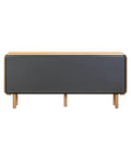 solid oak storage cabinet