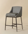 Dalary Stone Modern Faux Leather Counter Stool-1