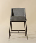 Dalary Stone Modern Faux Leather Counter Stool-2