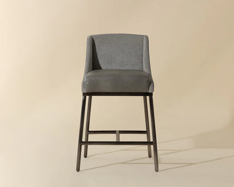 Dalary Stone Modern Faux Leather Counter Stool-2