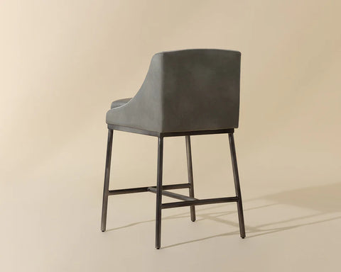 Dalary Stone Modern Faux Leather Counter Stool-3