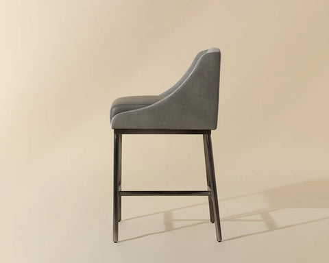 Dalary Stone Modern Faux Leather Counter Stool-4