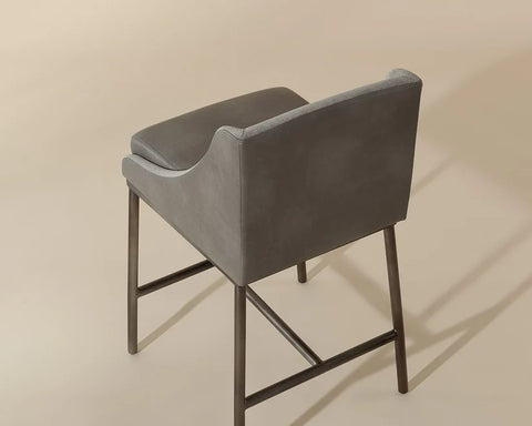 Dalary Stone Modern Faux Leather Counter Stool-5