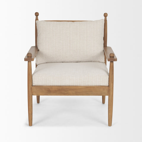 Danni Beige Fabric Accent Chair-2