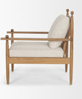 Danni Beige Fabric Accent Chair-3