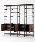 Darius Solid Wood Modular Shelving Unit-2