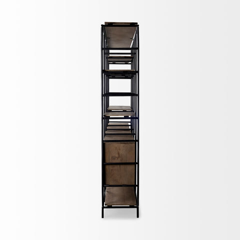 Darius Solid Wood Modular Shelving Unit-3