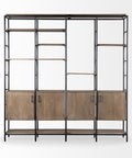 Darius Solid Wood Modular Shelving Unit-4