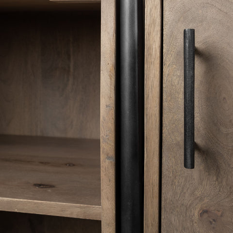 Darius Solid Wood Modular Shelving Unit-7